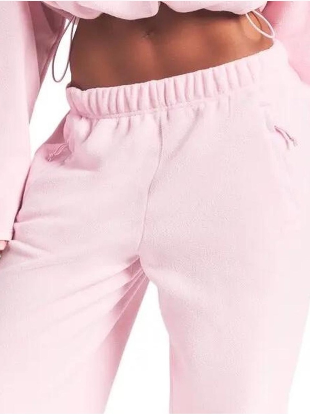 SKIMS Pale Pink Elastic Waist Lounge Joggers